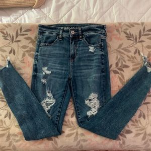 American eagle ripped jeans